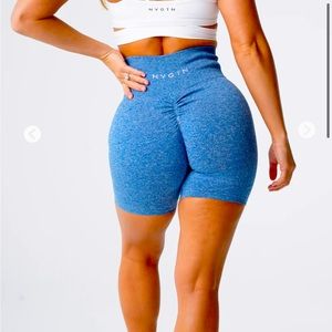 NVGTN Sky Blue Scrunch Shorts Medium
